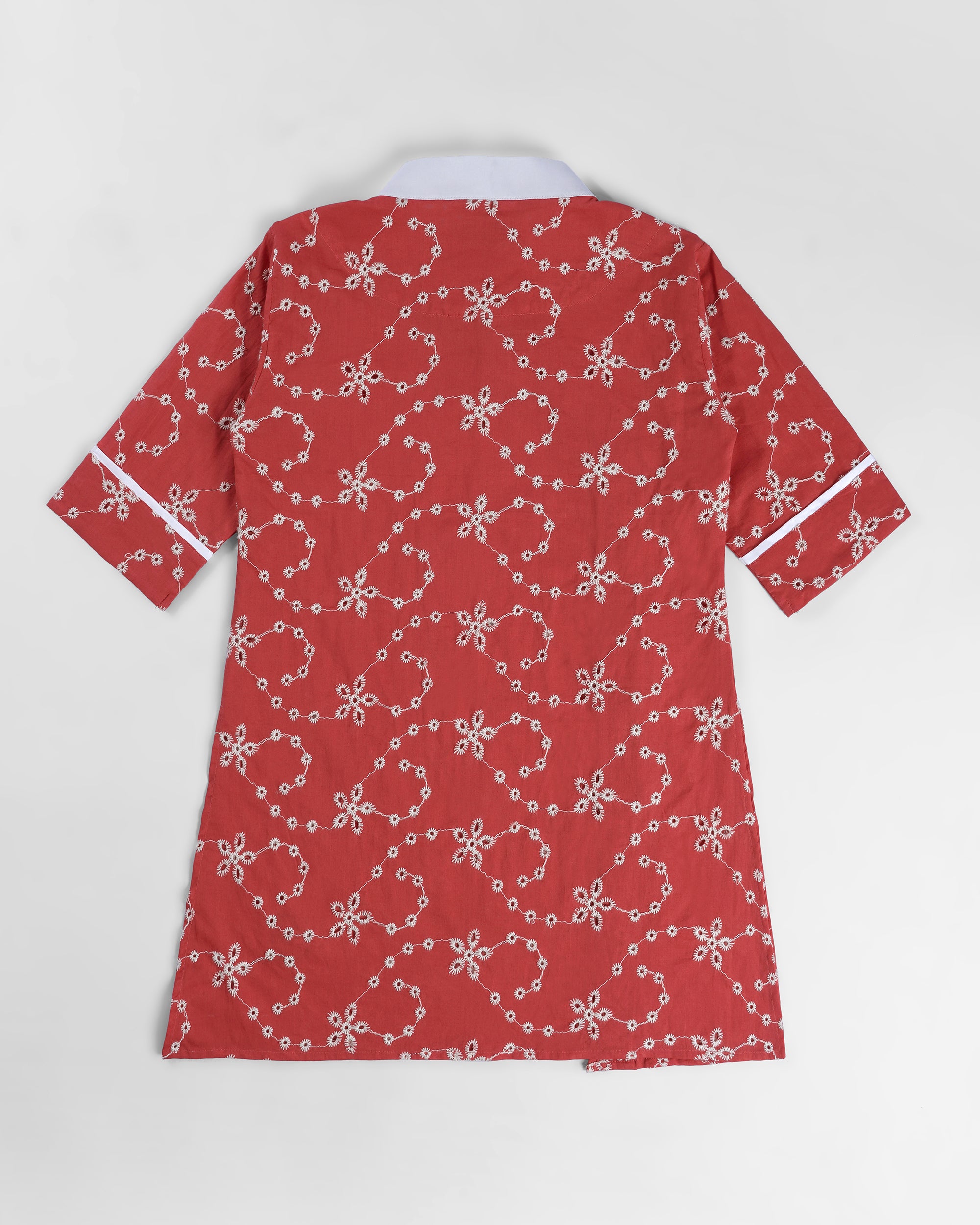Crimson Cuddles Kurta Set