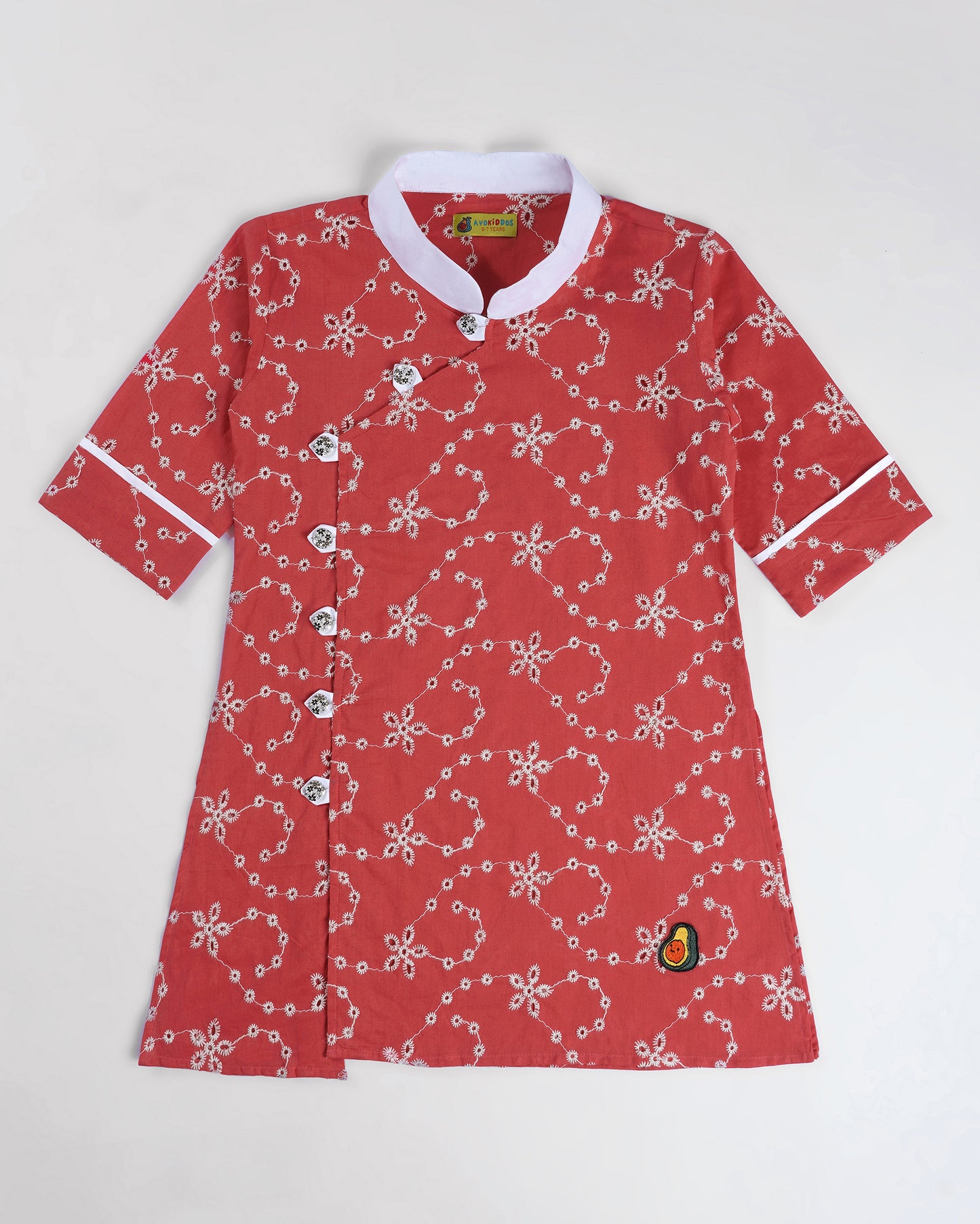 Crimson Cuddles Kurta Set