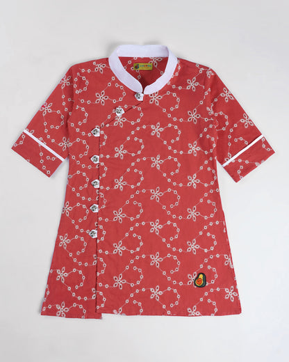 Crimson Cuddles Kurta Set