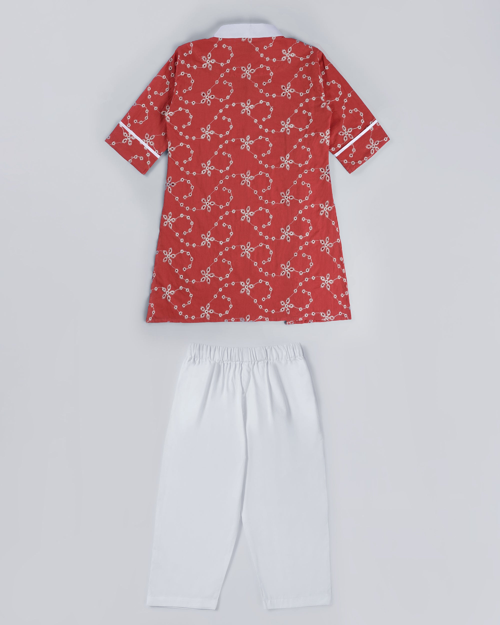 Crimson Cuddles Kurta Set