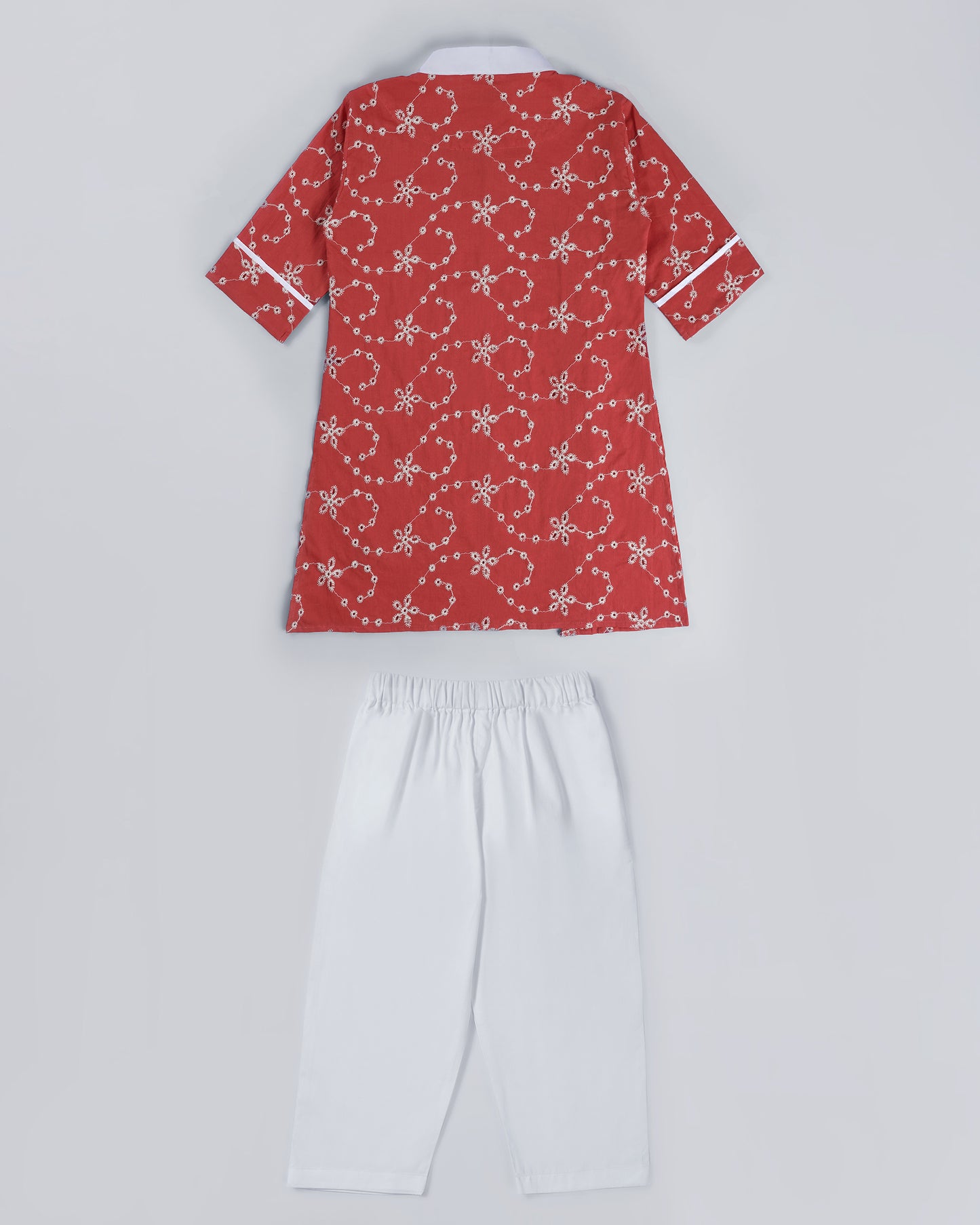 Crimson Cuddles Kurta Set