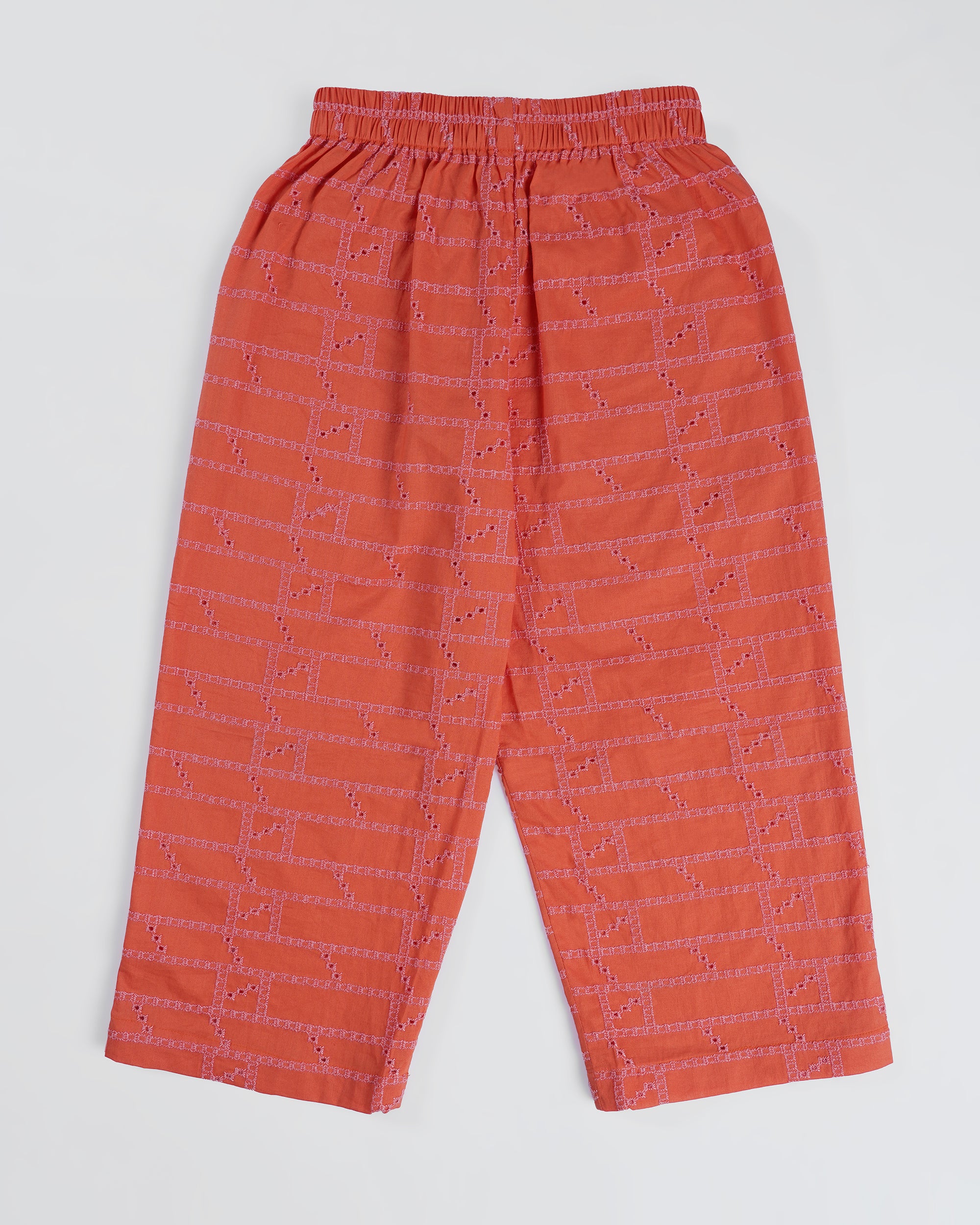 Sunset Charm Coral Kurta Set