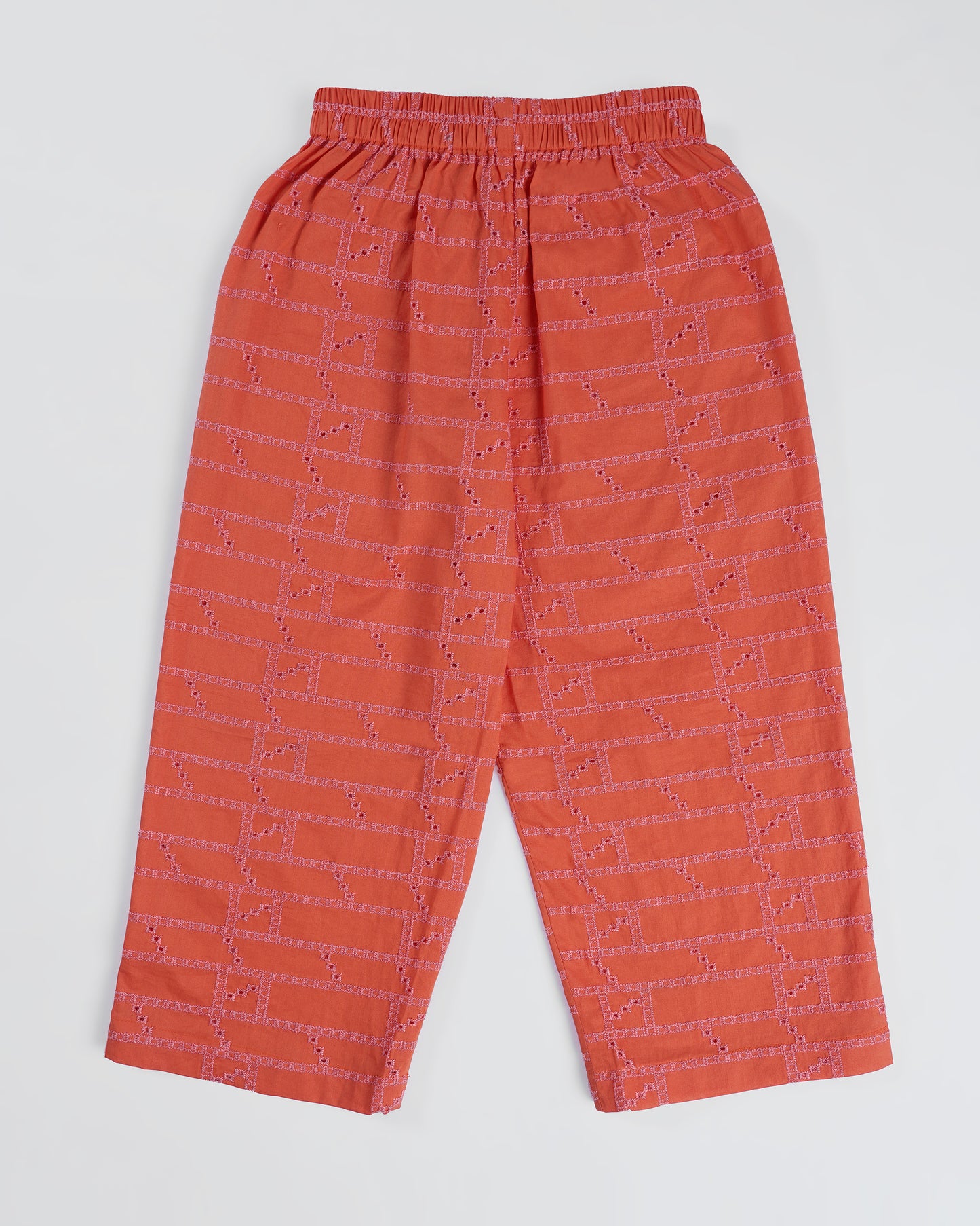 Sunset Charm Coral Kurta Set