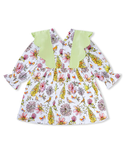 Girls Flower Flutter Dress