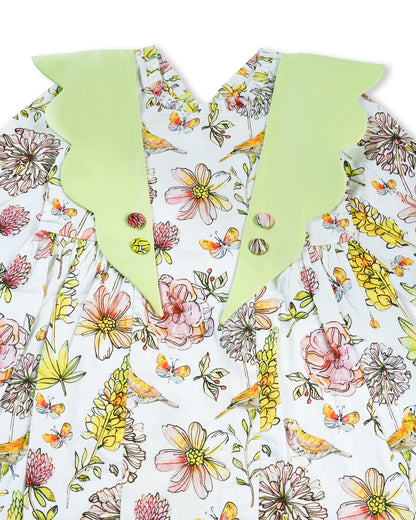 Girls Flower Flutter Dress