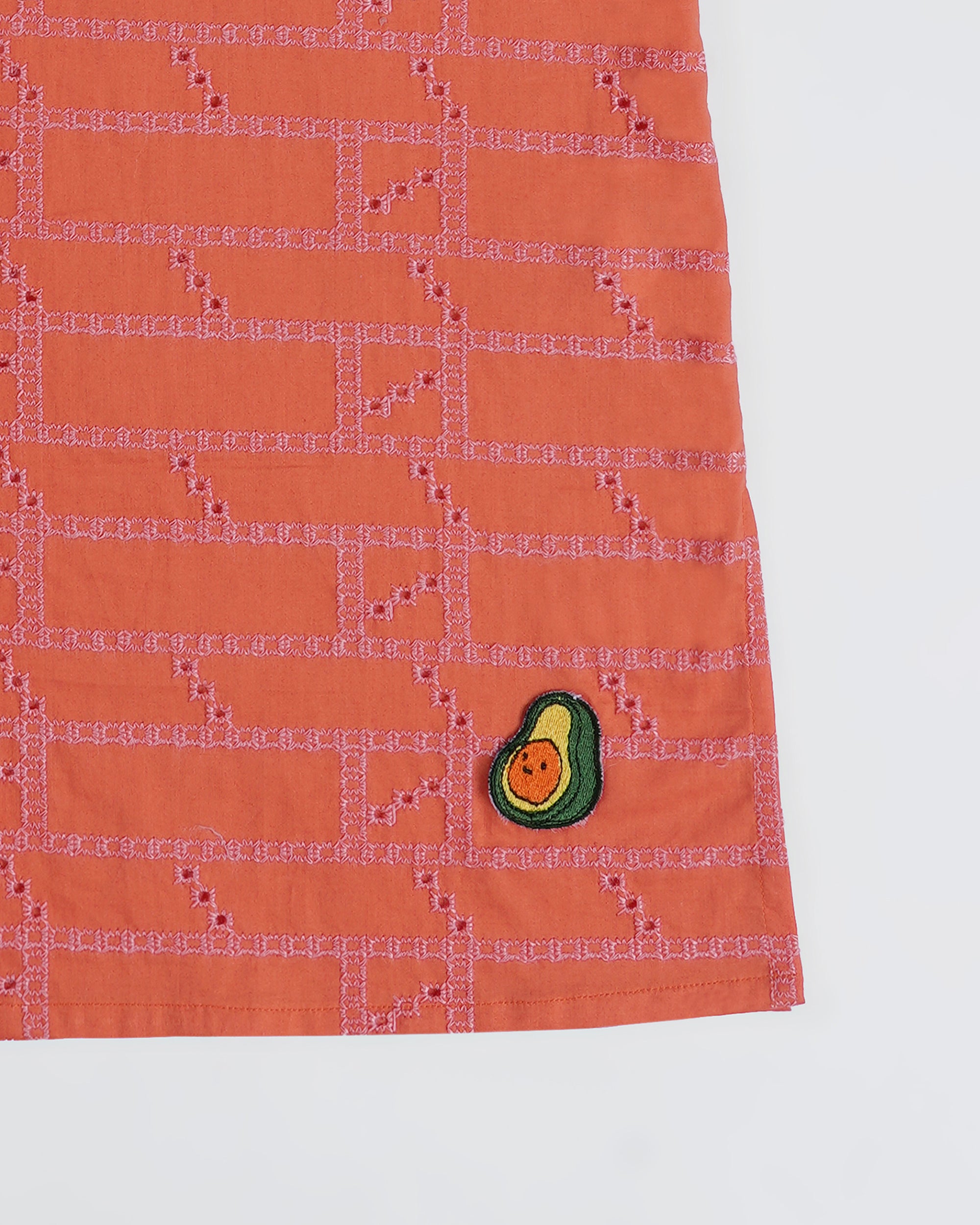 Sunset Charm Coral Kurta Set