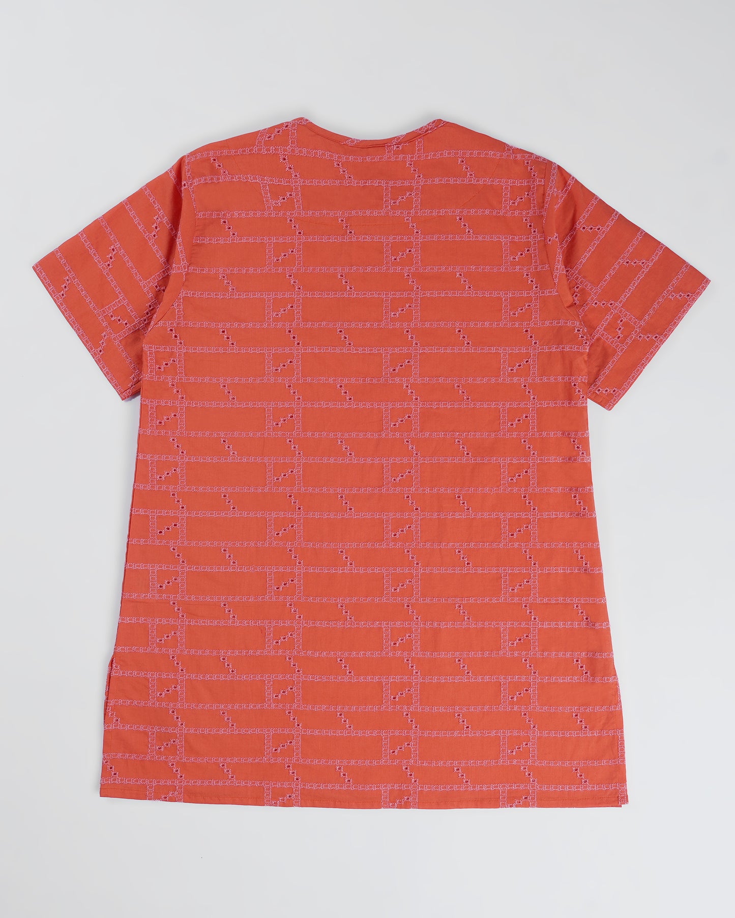 Sunset Charm Coral Kurta Set