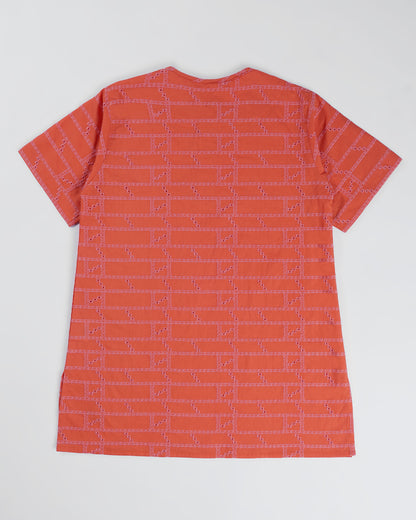 Sunset Charm Coral Kurta Set