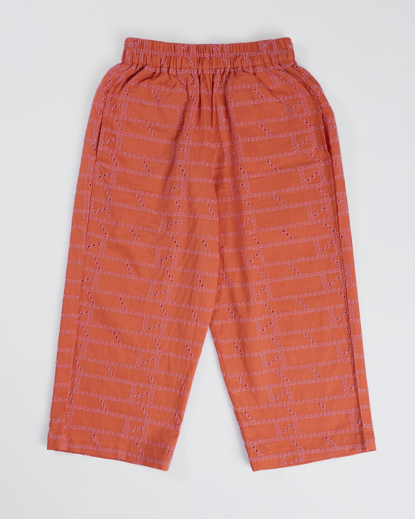 Sunset Charm Coral Kurta Set