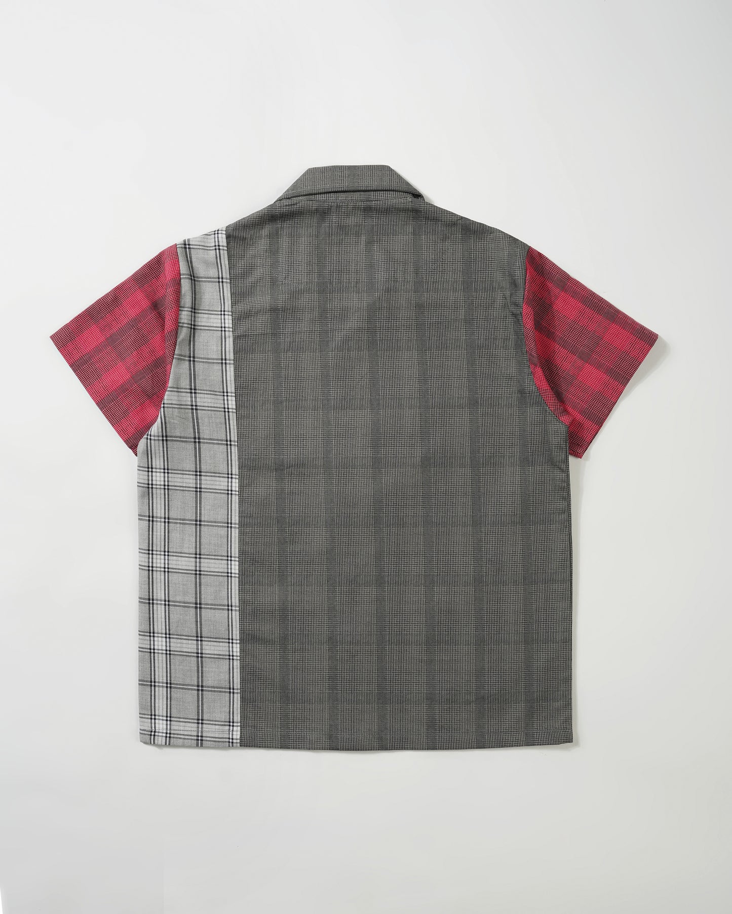 Boys Contrast Checks Stylish grey shirt