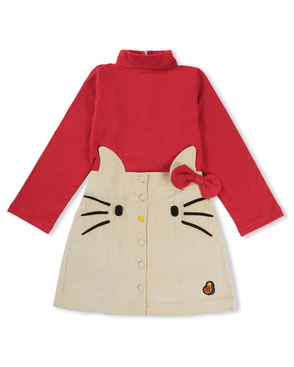 Girls Purrfect Kitty Skirt Dress