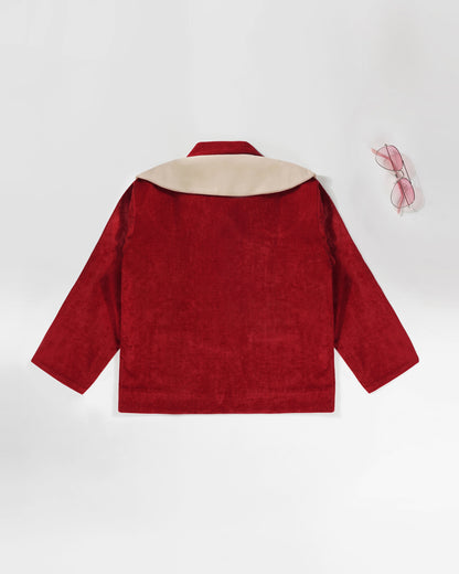 Girls Stylish Little Santa Winter Jacket