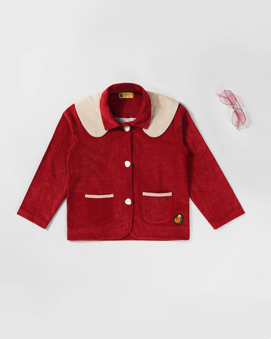 Girls Stylish Little Santa Winter Jacket