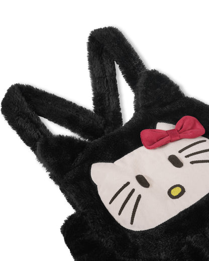 Girls Kawaii Kitty Fur Jumpsuit