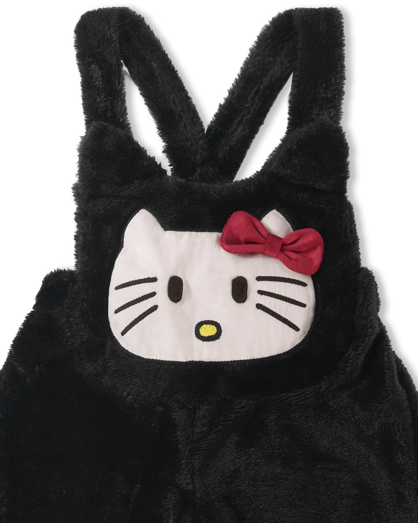 Girls Kawaii Kitty Fur Jumpsuit