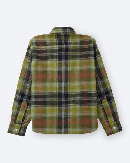 Boys Green Bean Checks Shirt