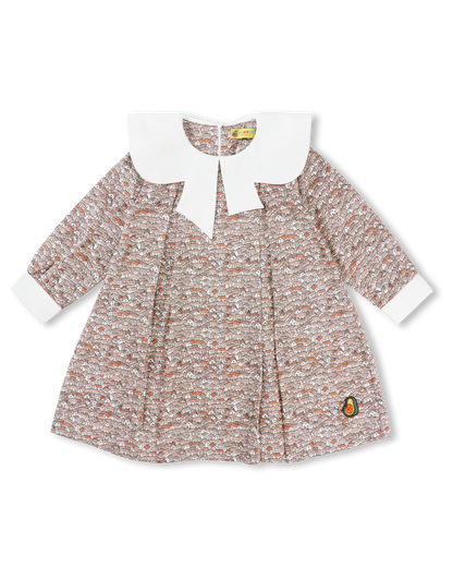 Girls Contrast Twirl Fun Dress