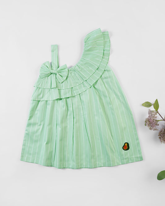 Girls One Shoulder Playful Dress