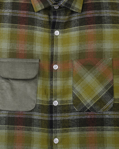 Boys Green Bean Checks Shirt