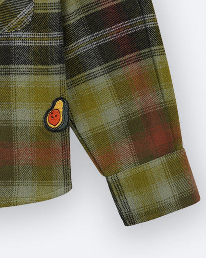 Boys Green Bean Checks Shirt