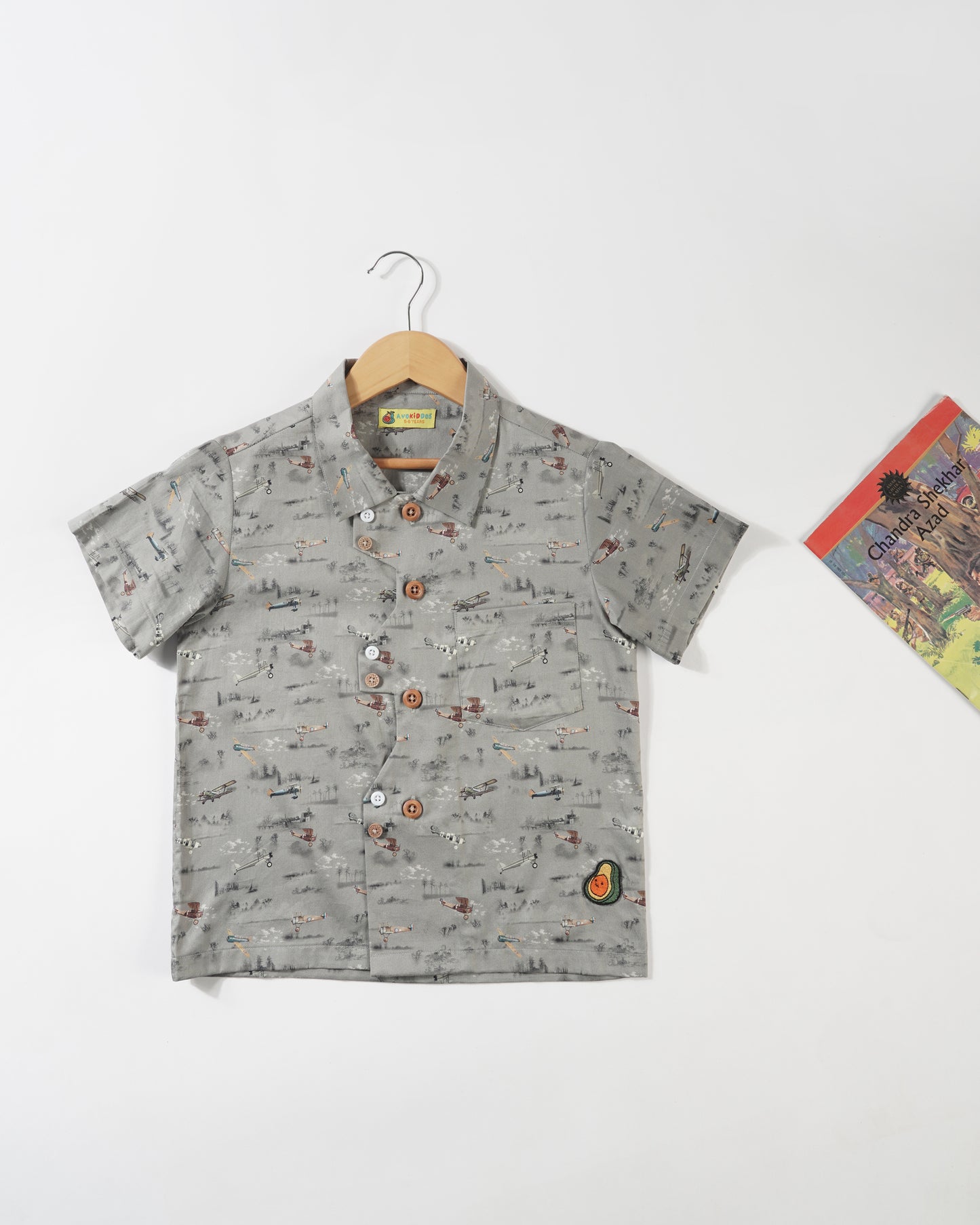 Boys Zig Zag Panel shirt