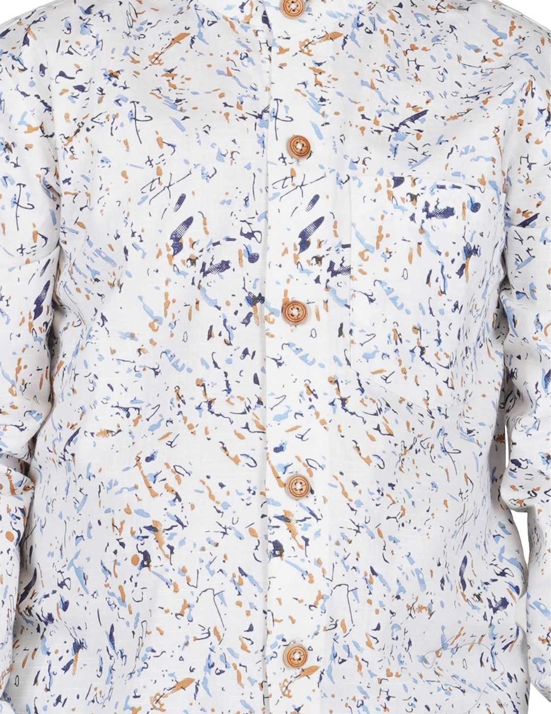 Boys Splashed Print Relaxed Shirt