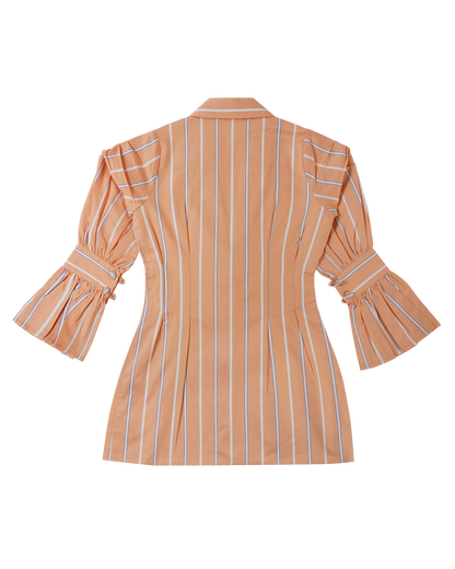 Girls Peach Princess Blazer Dress