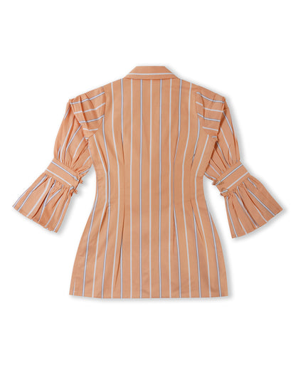 Girls Peach Princess Blazer Dress