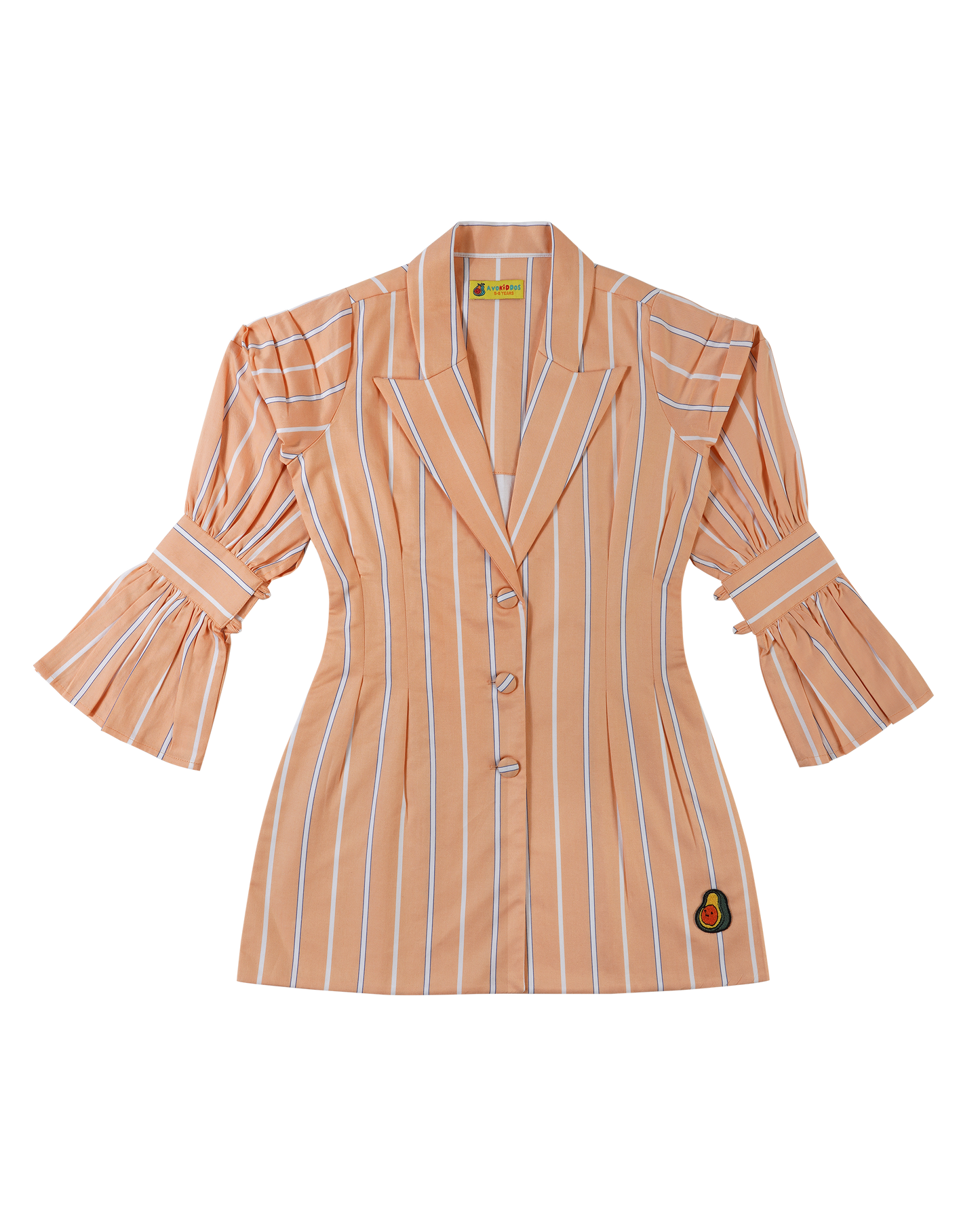 Girls Peach Princess Blazer Dress