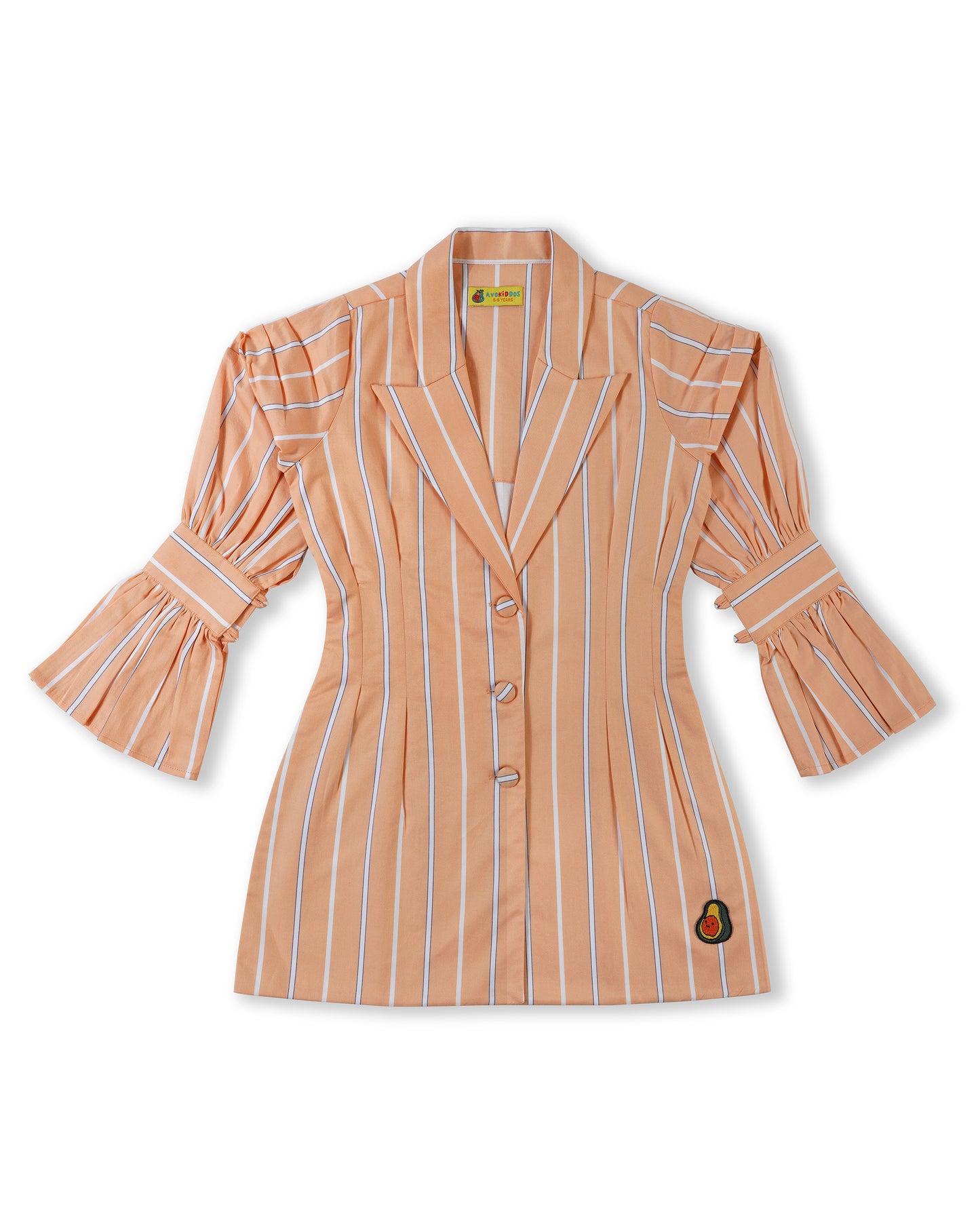 Girls Peach Princess Blazer Dress