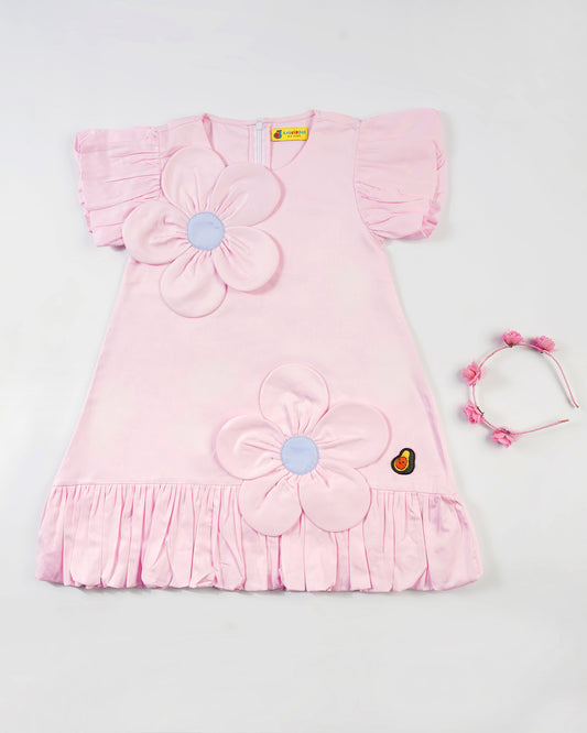 Girls Pink Daisies Stuck on You Dress