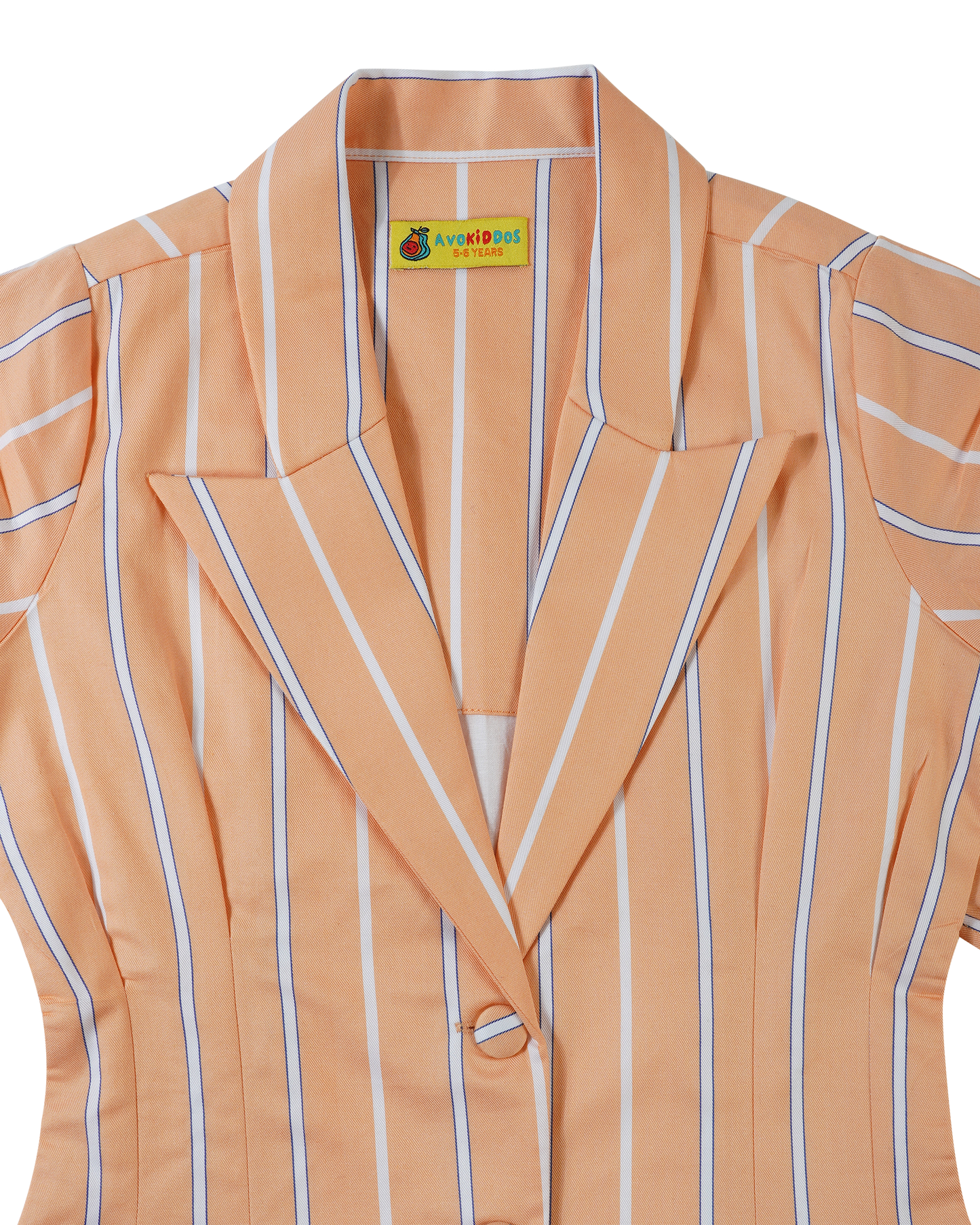 Girls Peach Princess Blazer Dress