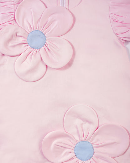 Girls Pink Daisies Stuck on You Dress
