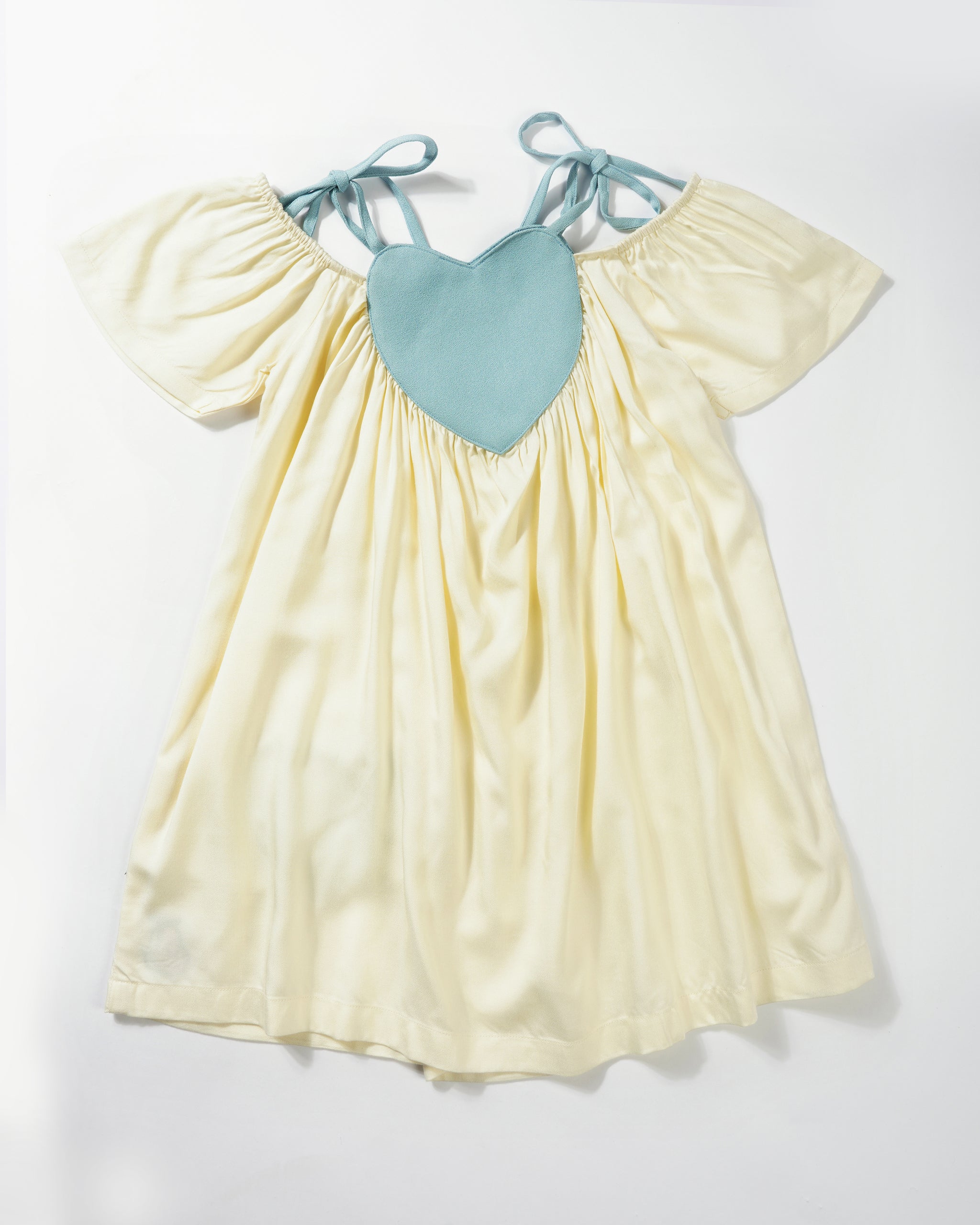 Girls Flowy shoulder ties dress