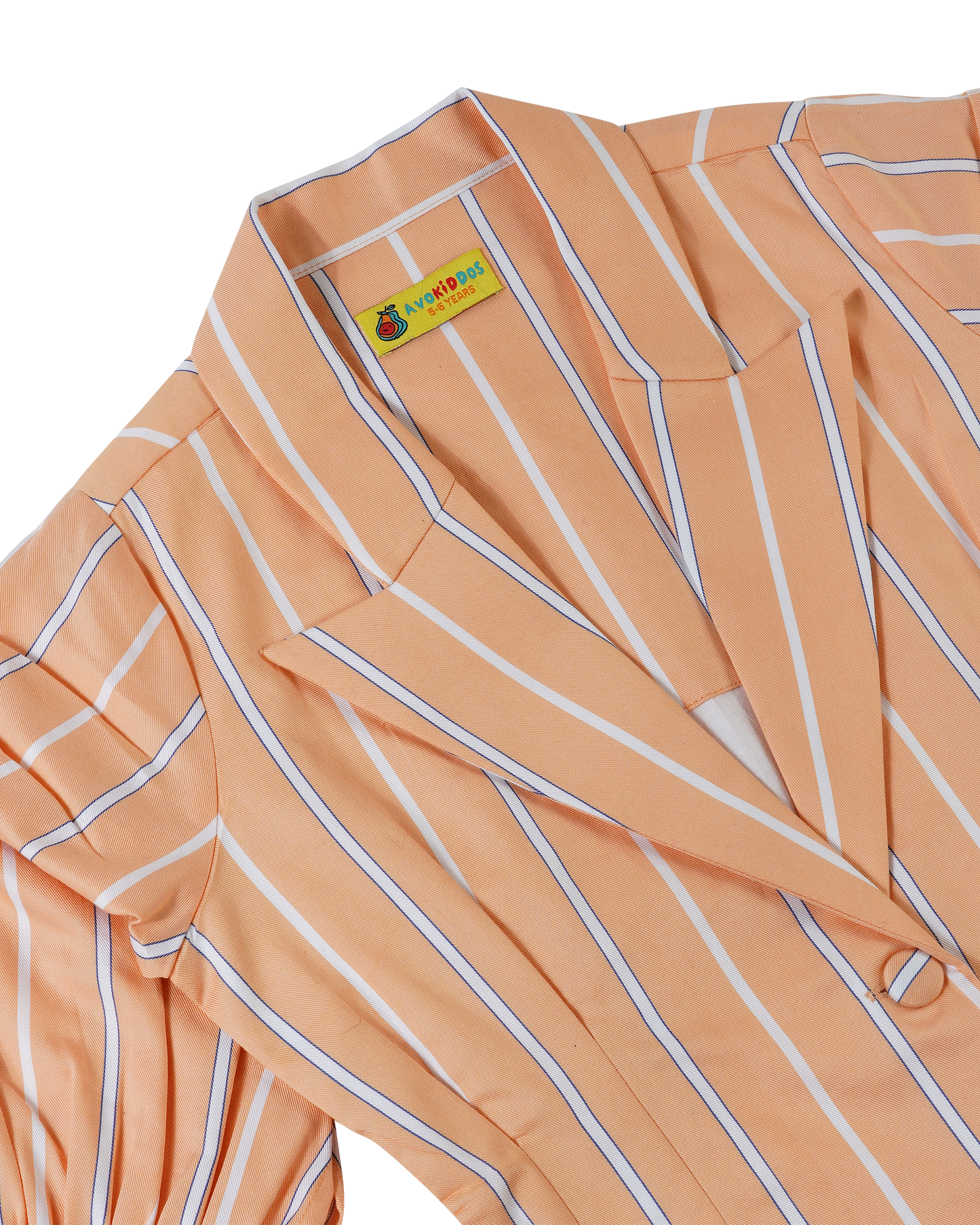 Girls Peach Princess Blazer Dress