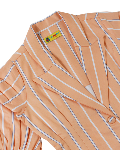 Girls Peach Princess Blazer Dress