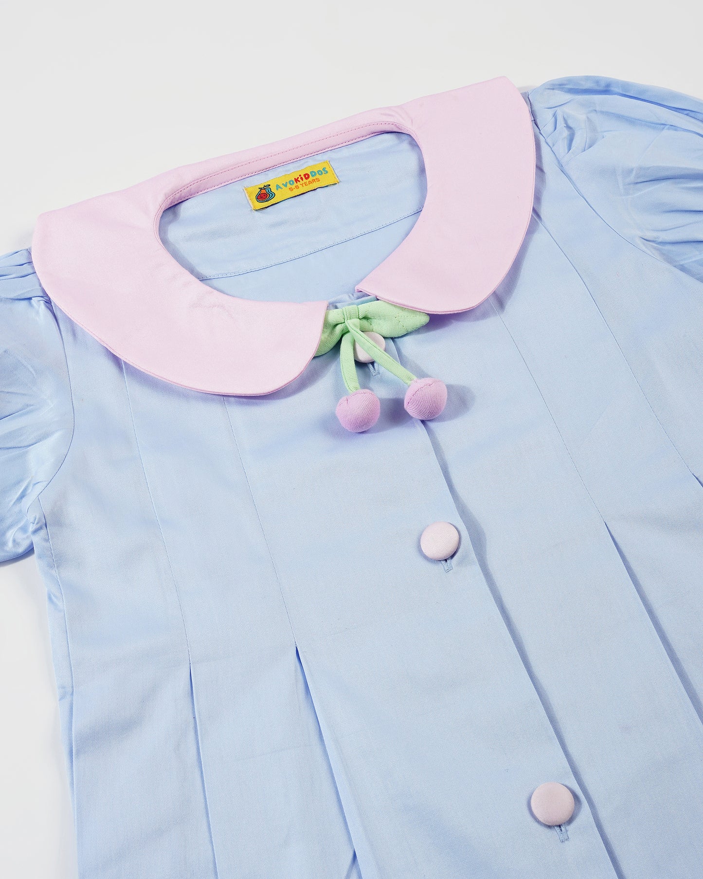 Girls Cherry-ish me Pleated Dress