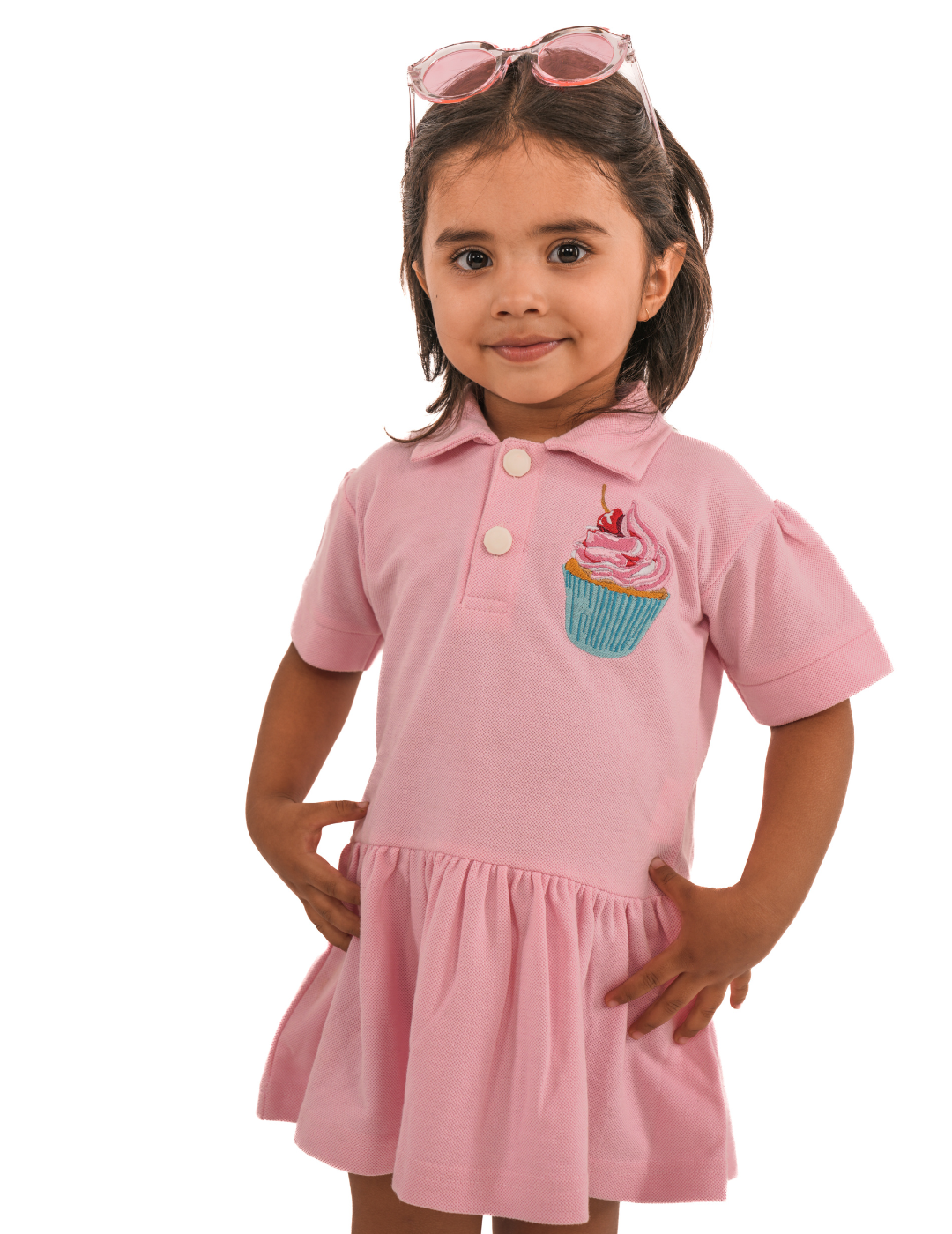 Girls Pink Pelican T-shirt Dress