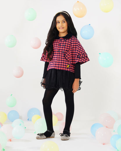 Girls Winter British Style Showstopper Cape