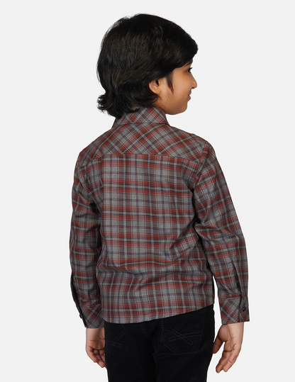 Corduroy heart Pocket Shirt