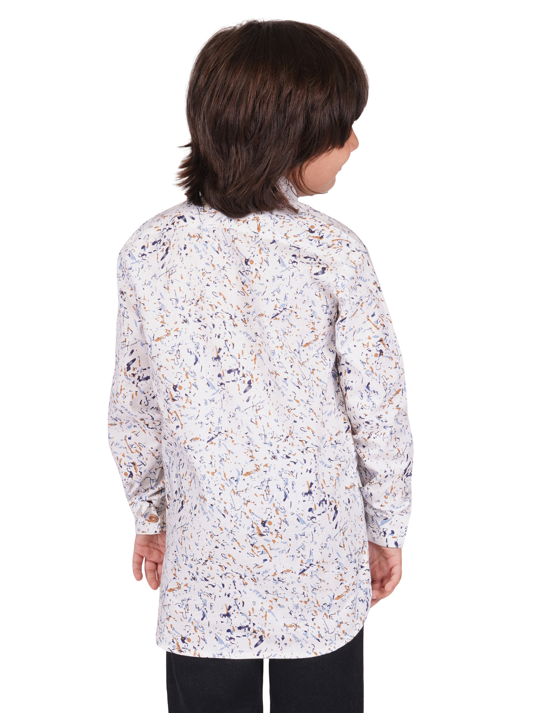 Boys Splashed Print Relaxed Shirt