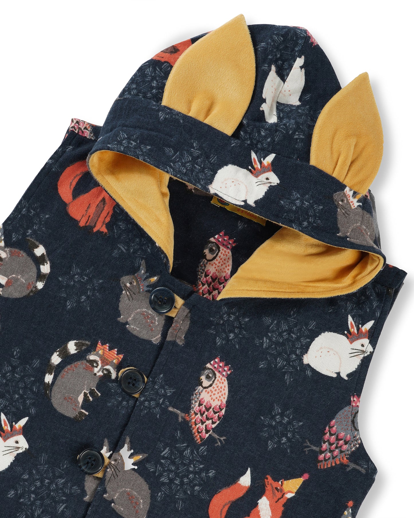 Unisex Merry Midnight Fox Gilet