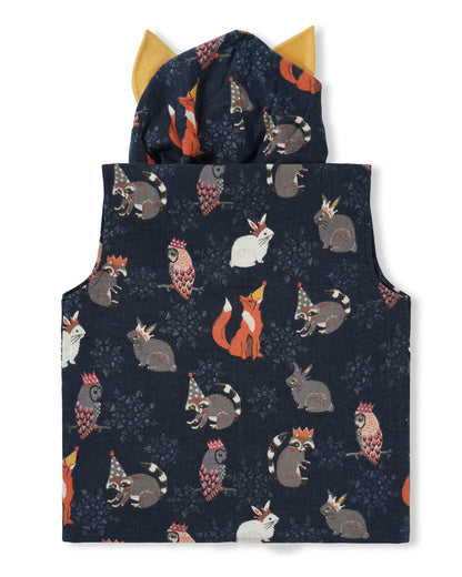 Unisex Merry Midnight Fox Gilet