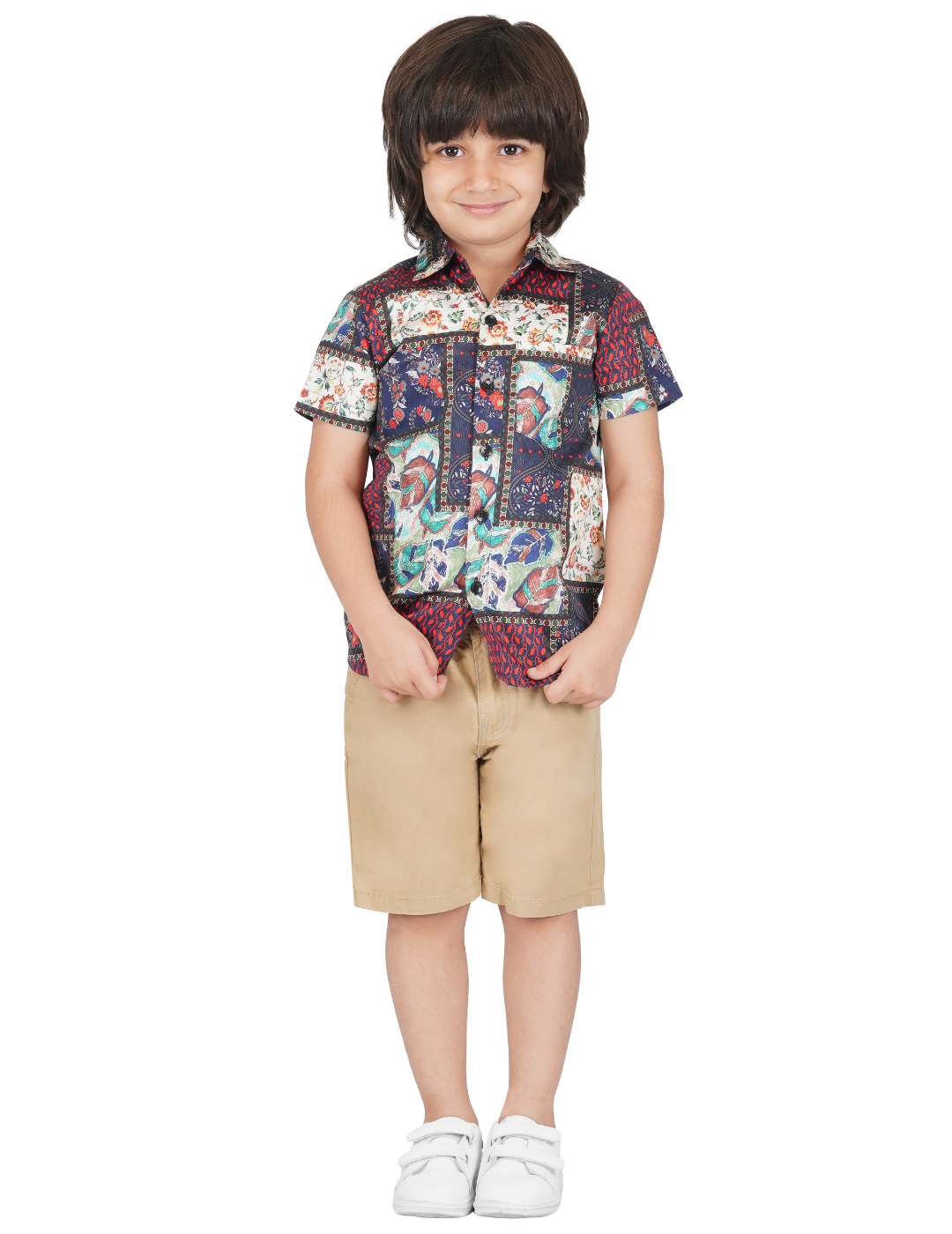 Boys Abstract Print Casual Shirt