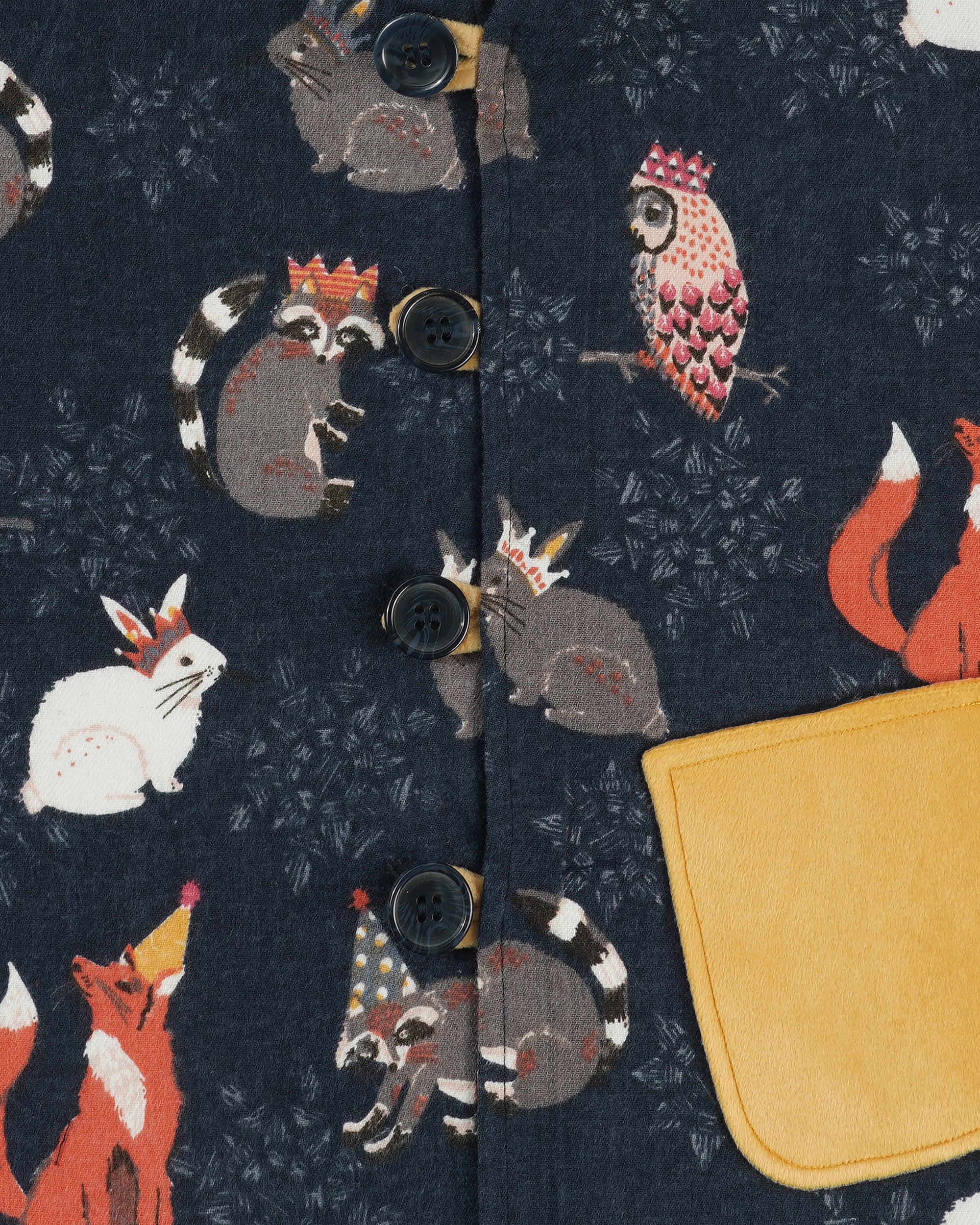 Unisex Merry Midnight Fox Gilet