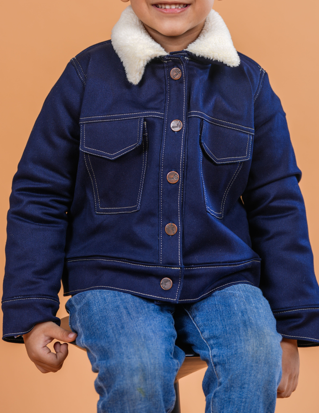 Furry Lined Winter Denim Jacket