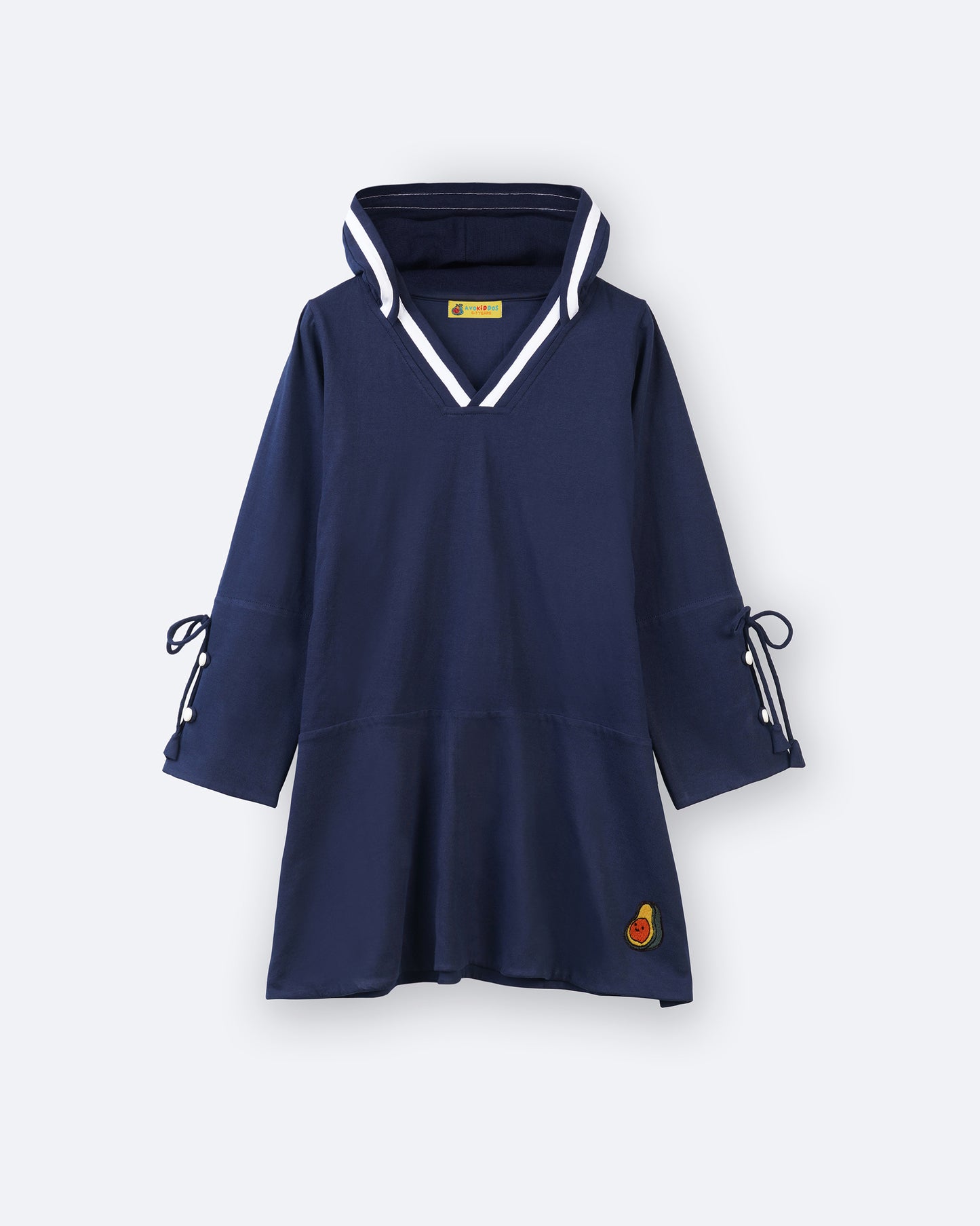 Girls Navy Star Sweat Dress