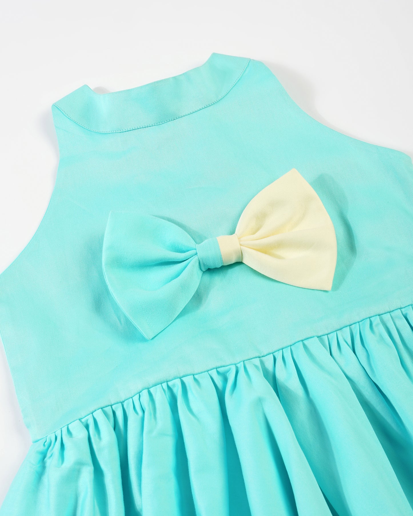 Girls Little Elsa Back Bow Dress