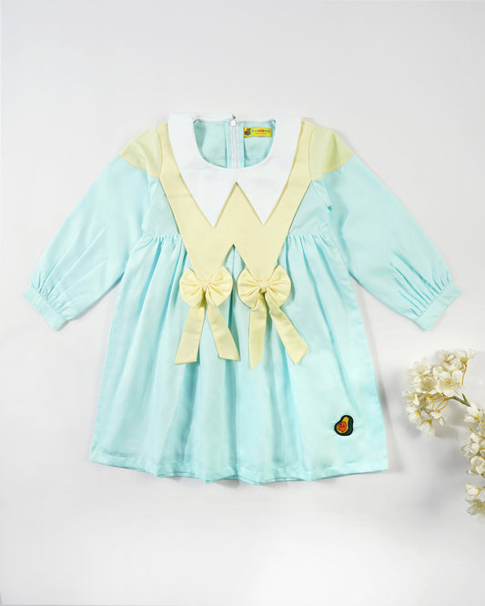 Girls Playful Collar Summer Dress