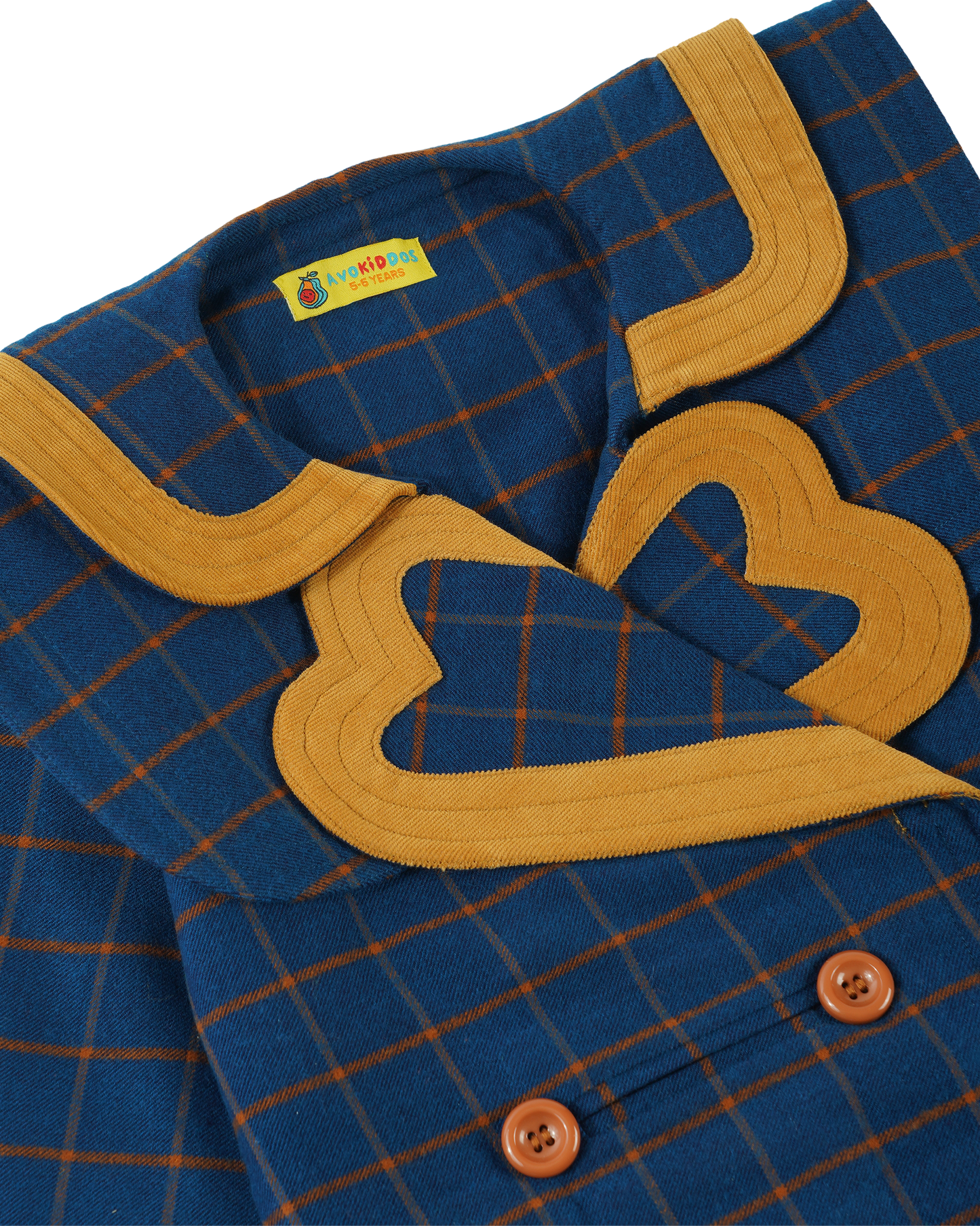 Girls Heart Collar Trench